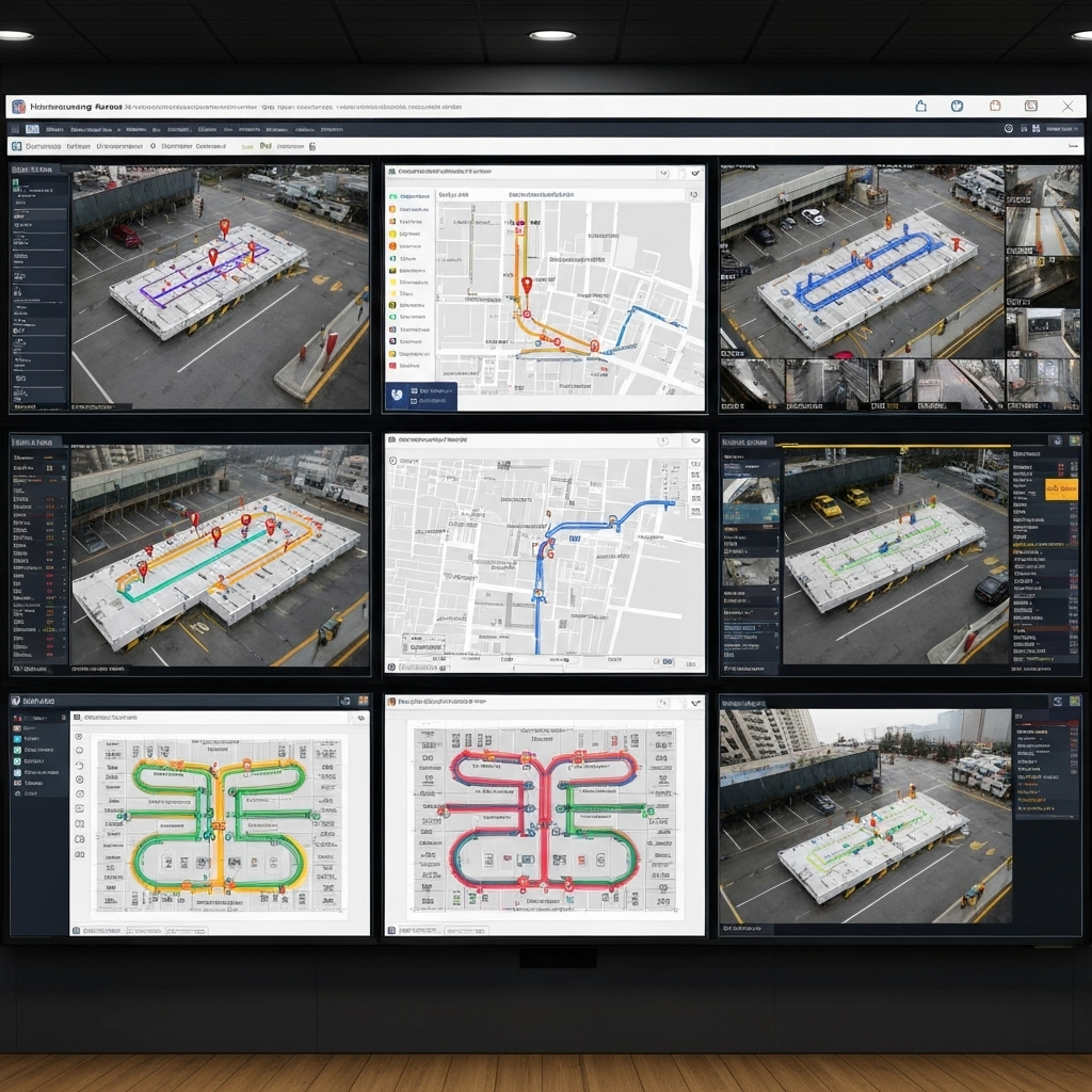 Dashboard do sistema de controle integrado